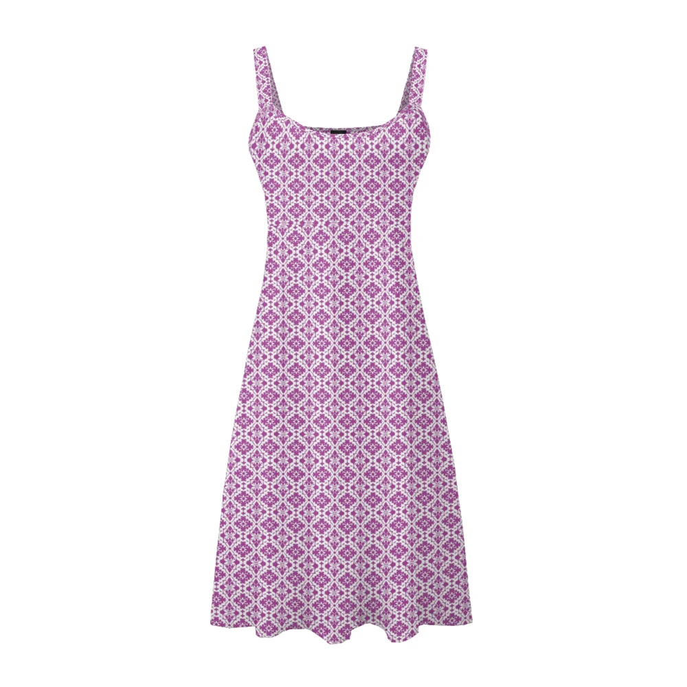 

Women's Slim Fit Dress with Floral Prints and Backless Design - Great for Beach Hangouts and Parties