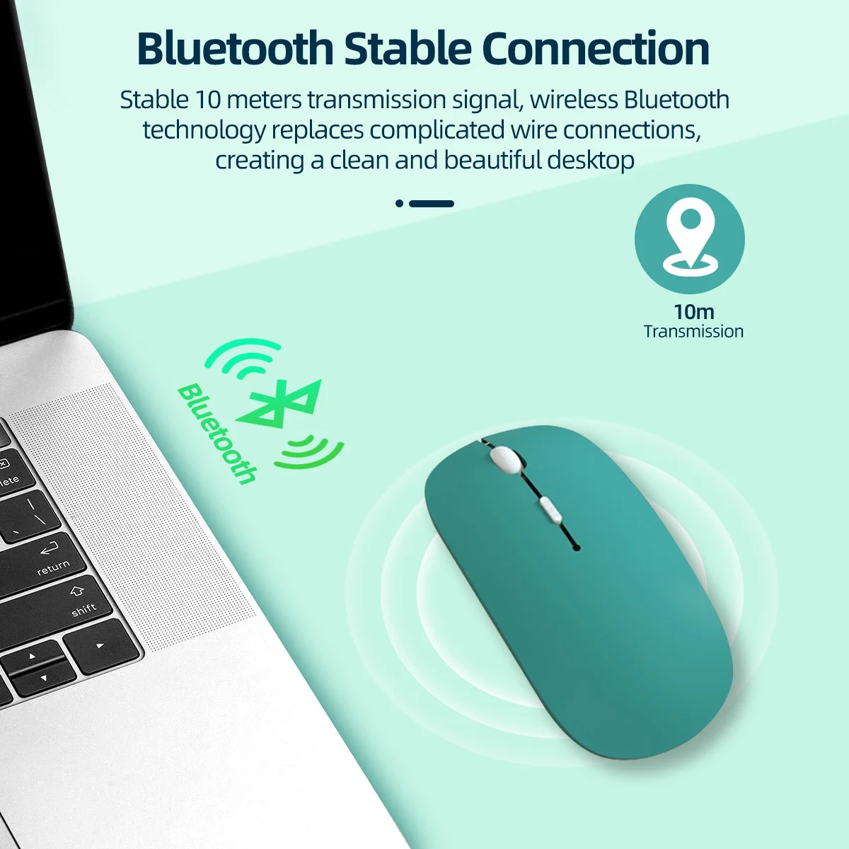 Bluetooth Mouse For iPad Samsung MatePad Lenovo MiPad Android Windows Tablet Battery Wireless Mouse For Laptop Notebook Computer