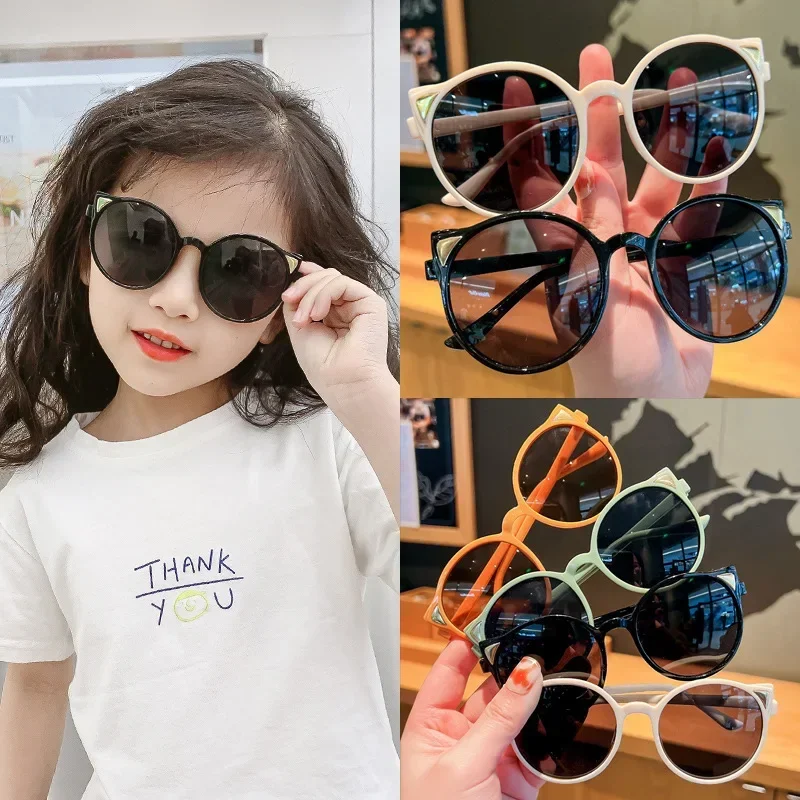

Children Sunglasses New Cute Fashion Baby Glasses Eyes Girl UV Sunglasses Light and Convenient Visual Clarity