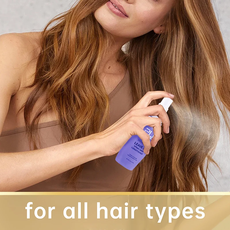 PURC Leave-In Spray Hair Conditioner Hair Treatment Spray Repair Dry Damaged Eliminates Frizz Straightening Fluffy Care hair protection spray hair conditioner