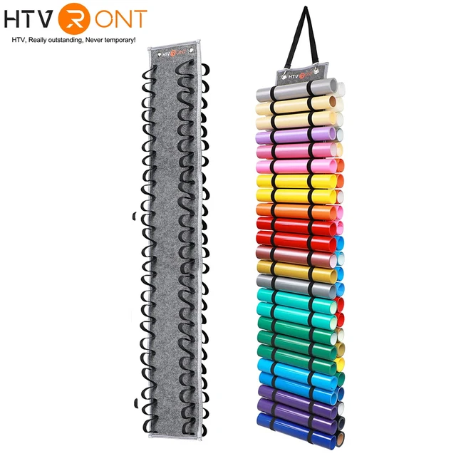 48Grid Vinyl Rolls Storage Holder Hanging Bag Vinyl Storage Rack