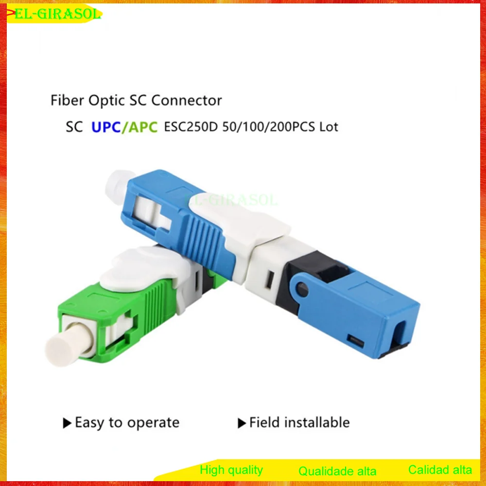 High Quality Esc250d Sc Apc Fast Connector Fiber Optic And Sc Upc Quick