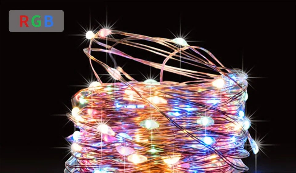 1000LED Solar Fairy String Lights - Waterproof Outdoor Christmas Garland for Garden Party 100M50M10M5M