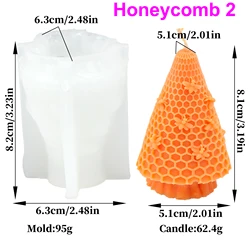 Charming Honeycomb Candle Silicone Mold for DIY Scented Creations - Perfect for Home Decor, Parties, Gifts & Crafts (Honeycomb 2)