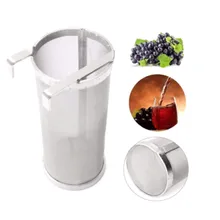 Stainless Steel Homemade Brew Beer Hop Mesh Filter Strainer with Hook Beer Brewing Hop Spider Mesh Filter Strainer
