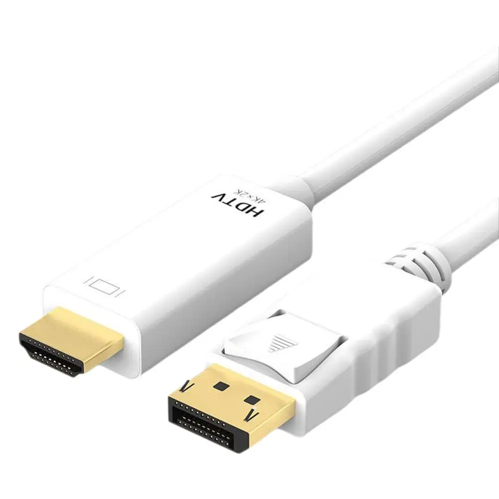 DP-HDMI 호환 데스크탑 그래픽 카드 디스플레이 디스플레이 포트 비디오 케이블, HDMI 4K 케이블, HD-깜박임 없음, A2Z8 호환