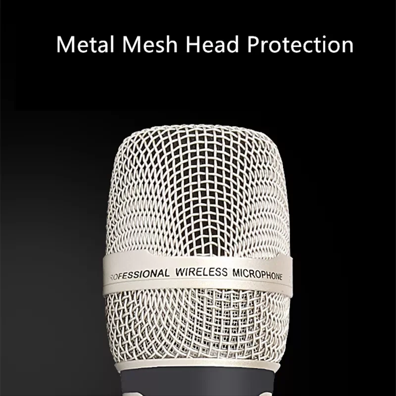 Wireless Karaoke Microphone Dynamic UHF Home Studio Recording for Computer Audio Professional DJ Speaker Conference Mic Recharge