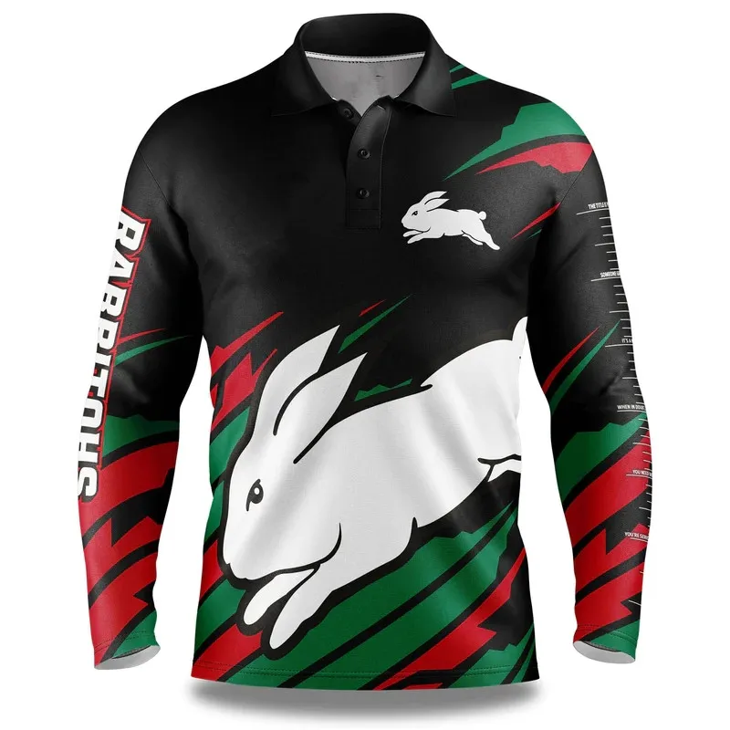 

2024 SOUTH SYDNEY RABBITOHS ADULT FISHFINDER FISHING SHIRT RUGBY JERSEY 2024/25 Rabbitohs "Fish Finder" Fishing Shirt size S-5XL