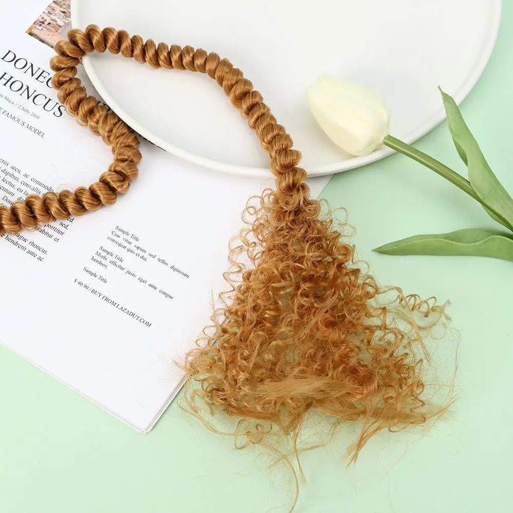 Screw Curly Hair for BJD Dolls High-Temperature Material Resistant Fiber Wig Hair Wefts 1/6 1/4 1/3 1/12 Doll Accessories