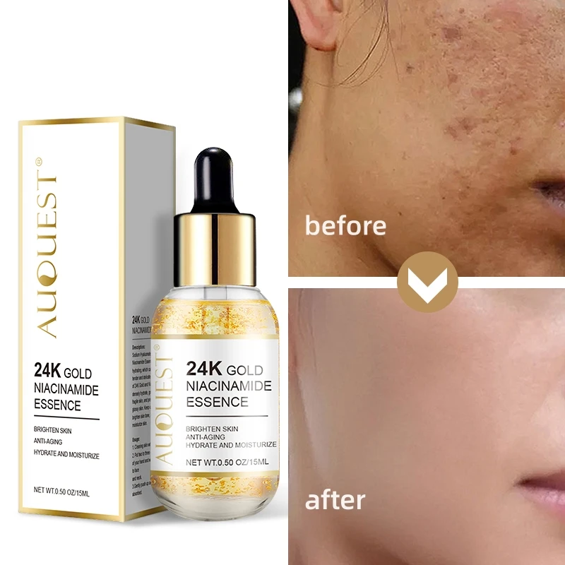 

Hyaluronic Acid Serum 24K Niacinamide Gold Serum Whitening Moisturizing Shrink Coarse Pores Acid Essence Facial Skin Care