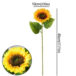 Sunflower Artificial Flower Bouquet for Autumn Decor and Wedding Arrangements (5/10/20pcs) (Sunflowers)