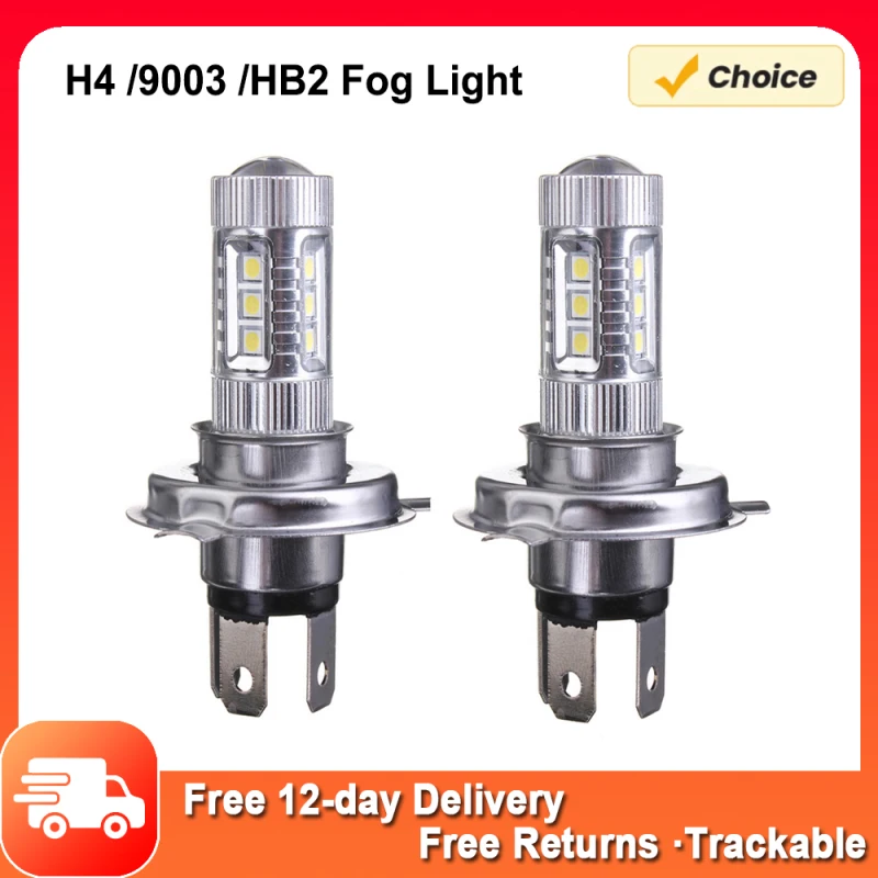 Алюминиевые противотуманные лампы H4 9003 HB2 80 VW 8000 лм, комплект сильного ближнего и дальнего света для фар Алюминиевые противотуманные лампы H4 9003 HB2 80 VW 8000 лм, комплект сильного ближнего и дальнего света для фар