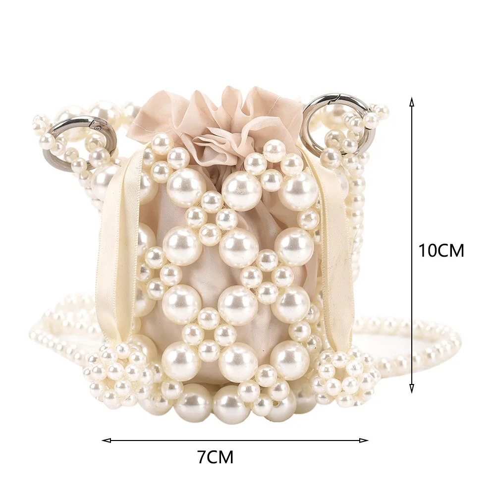 Luxury Womens Mini Pearl Bag Purses Banquet Wedding Party Handbags Female  Clutch Pearl Beaded Designer Mini Tote Bags Coin Purse