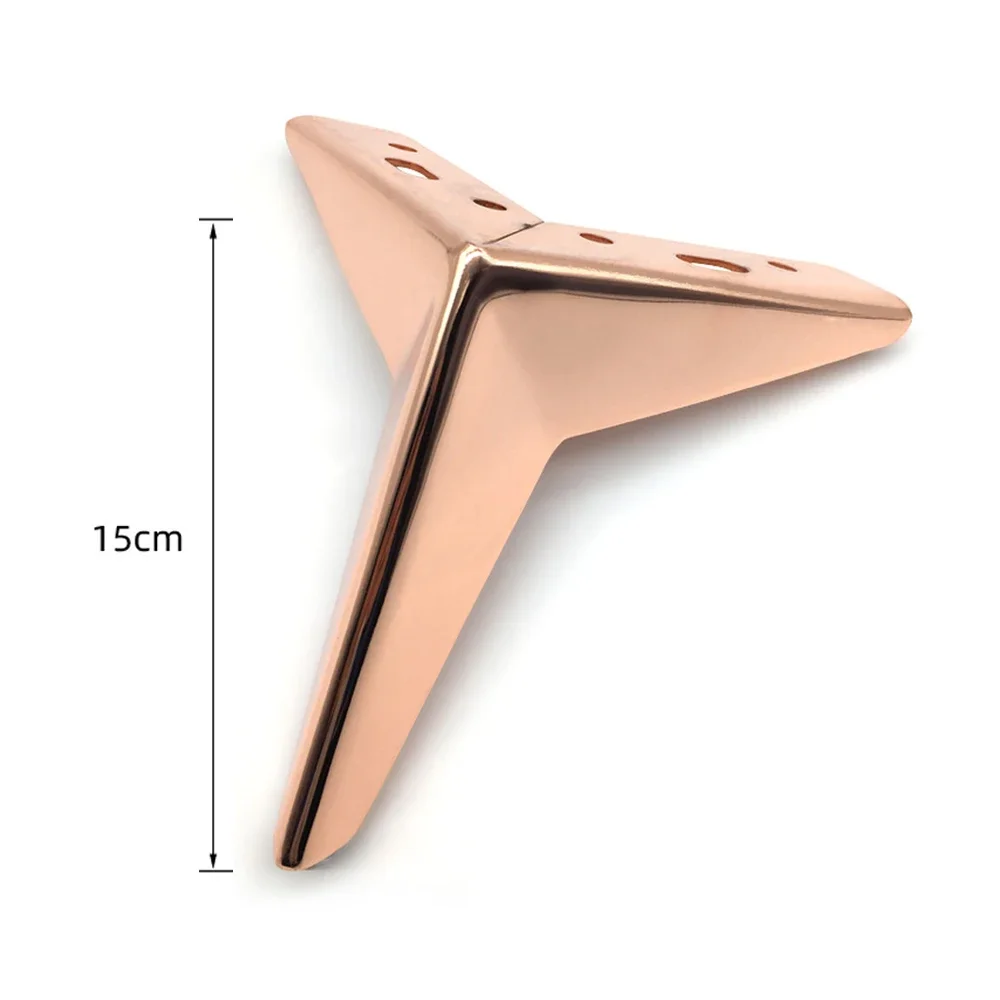 4pcs-15cm-rose gold