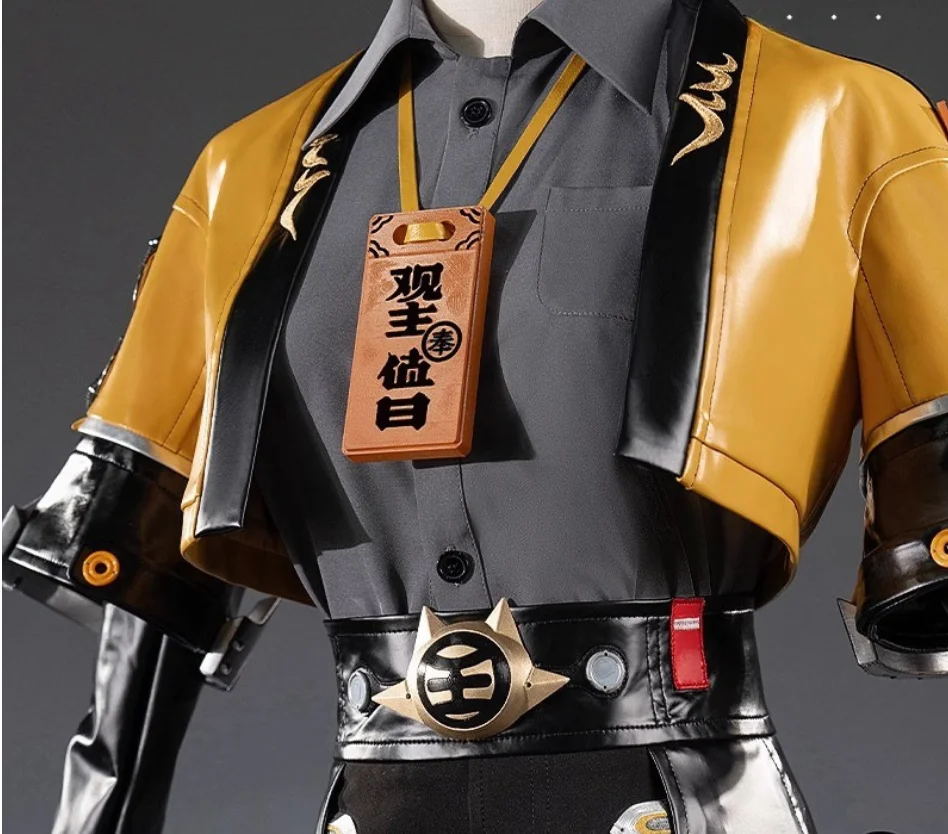 Zenless Zone Zero: Ju Fufu | Yellow Yunkui Summit Uniform Cosplay Costume Set 53 Zenless Zone Zero Yunli Yunkui Summit Uniform Cosplay Costume