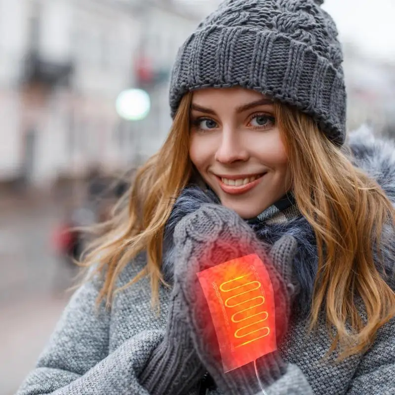 

5V Electric USB Gloves Heater Portable Winter Hand Heating Pad Temperature Electric Heating Vest Sheet Heating Jacket Warmer Pad