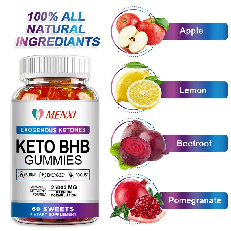 

Keto Diet Gummies Fat Burn Carb Blocker Detox Weight Loss Slimming Cleansing