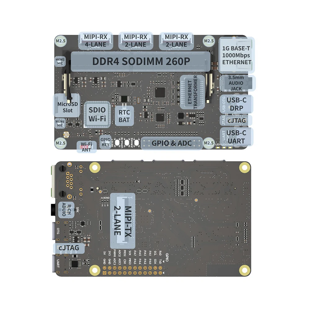 Sipeed M3axpi Inteligência Artificial Visão Axera Ax620a 14.4 Encabeça Npu ai Isp Baixa Luz Visão Noturna Linux Desenvolvimento 2g Ram - Imagem 4