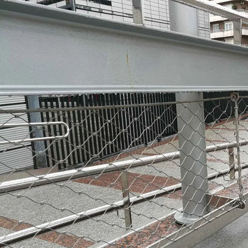 Flexible Rope Mesh Fence with Stainless Steel Ferrule Cable 2.0 MM
