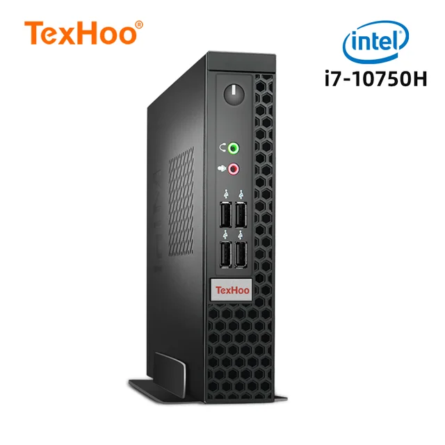 TexHoo Mini PC Computer Intel Core i7 10750H i5 10300H N5095 AMD Processor Windows 10 Pro 11 Linux Pfsense System Unit Office 1