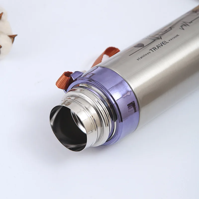Thermos Alimentaire Portable à Double Couche en Acier Inoxydable