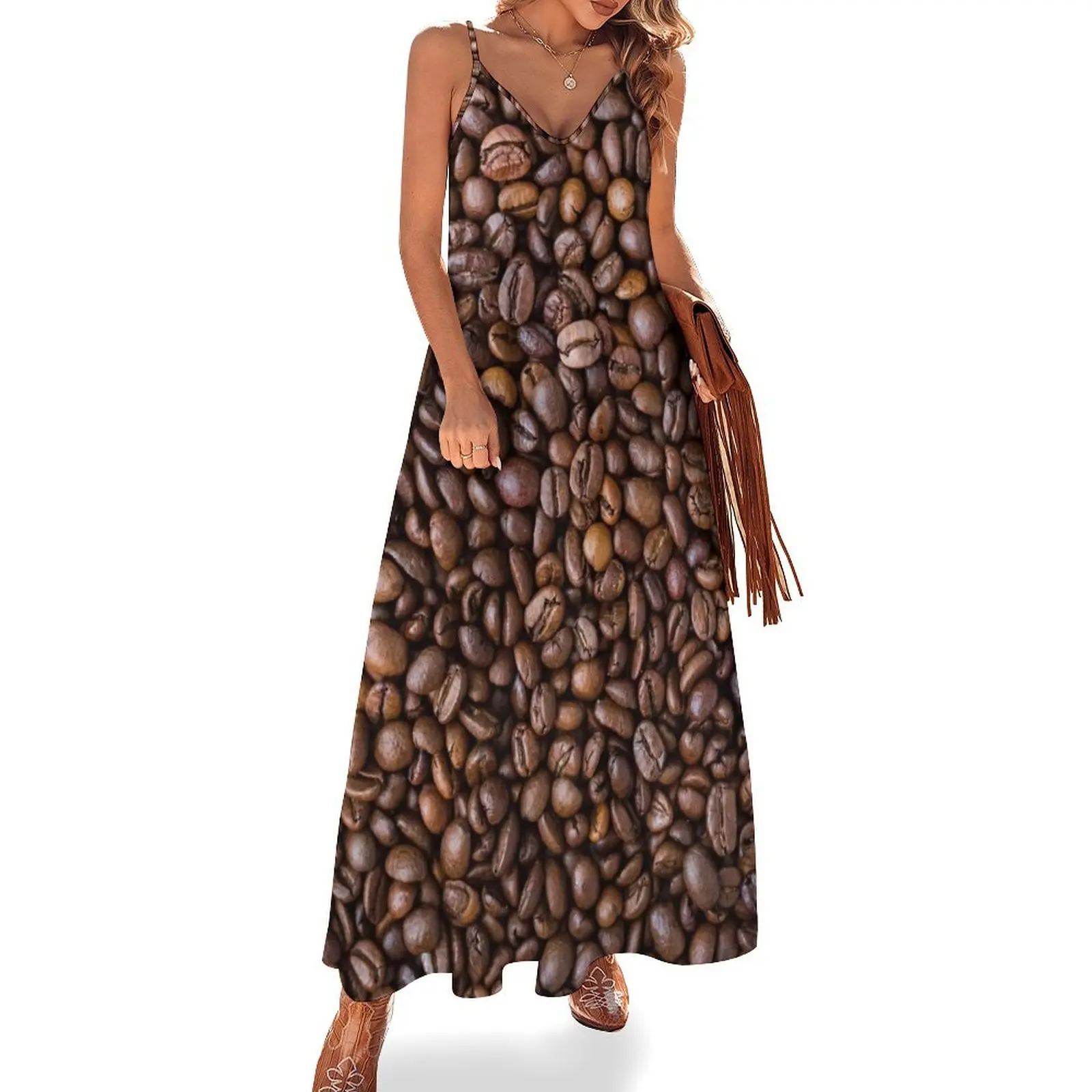 Coffee Beans Sleeveless Dress dress for women 2024 bandage dress woman