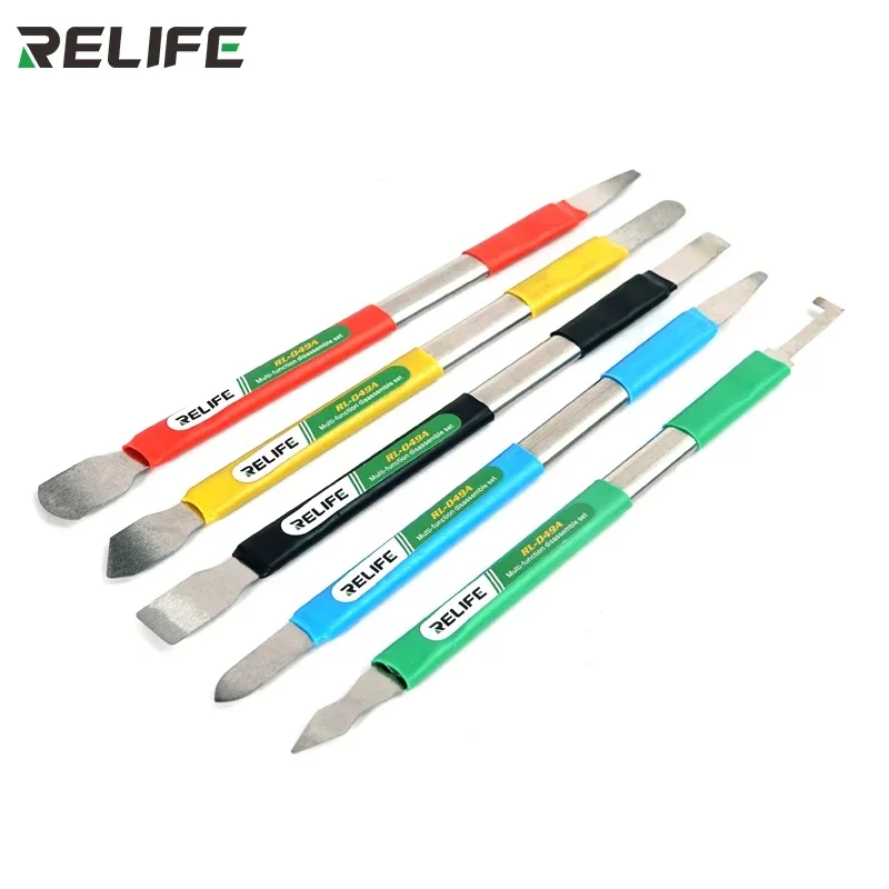RELIFE RL-049A 다기능 프라이 나이프 아이폰 안드로이드에 대한 유리 후면 커버 주석 긁기 칼 도구를 제거