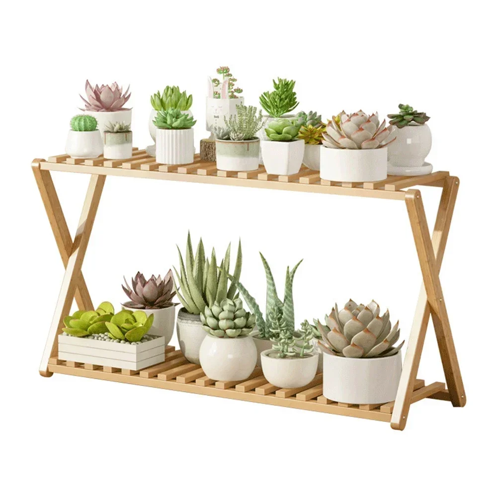 Living Room Balcony Pots Outdoor Furniture Wooden Multilayer Display Shelf Organizer Flower Holder Plant Stand plant stand wooden flower shelf