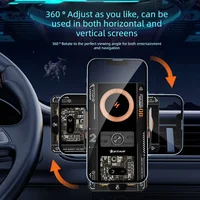 Car Smart Sensing Automatic Clamping Mounts for Samsung IPhone Xiaomi Phone Holder Wireless Charger Mounts 15W/66W Fast Charging 4