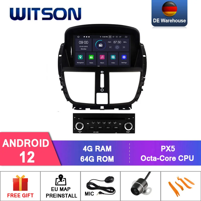 Autoradio GPS Peugeot 207 Android 12