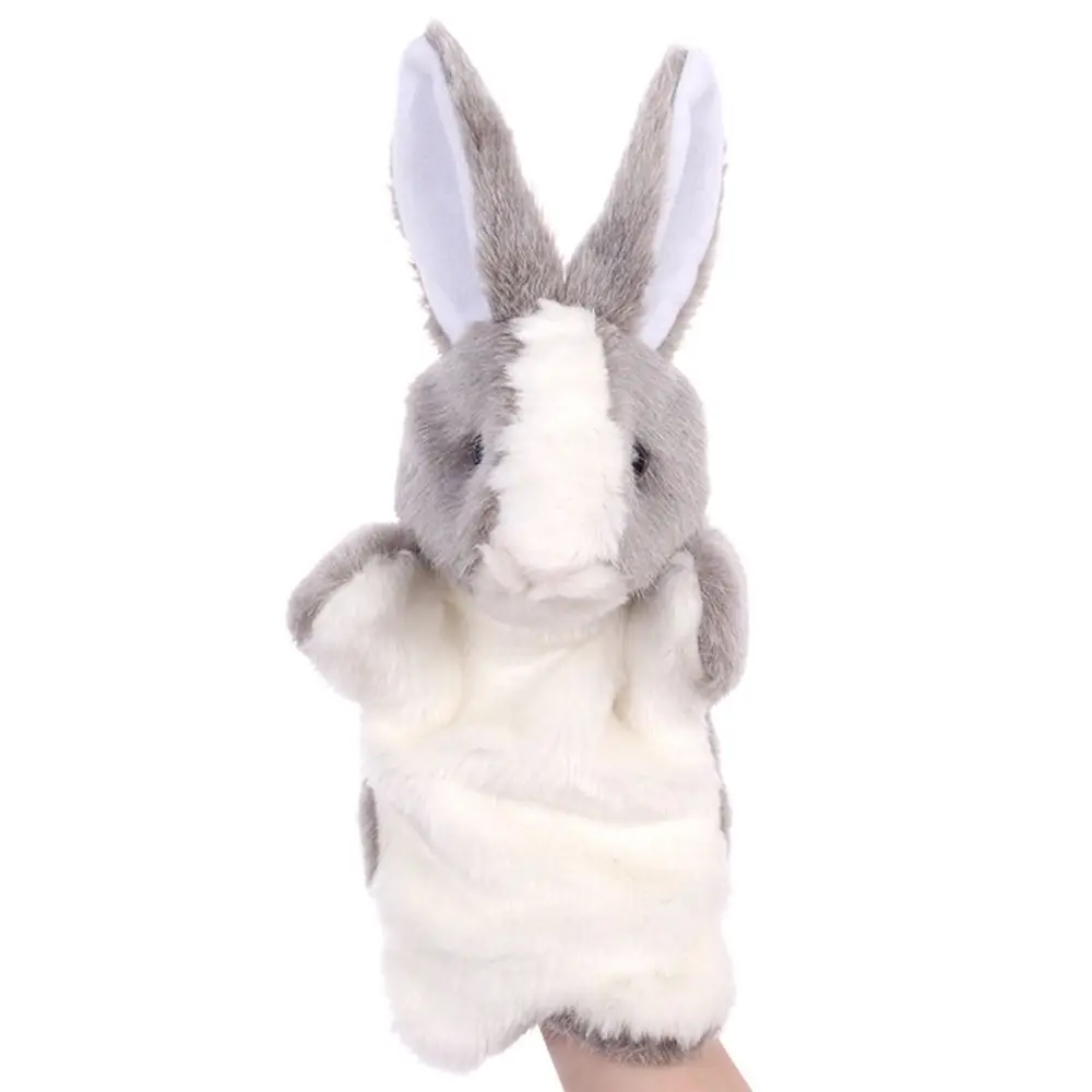 

Soft Plush Hand Puppet Fashion Animal Rabbit Cartoon Role-Play Toy 11.8 Inch Storytelling Teaching Finger Puppets Preschool