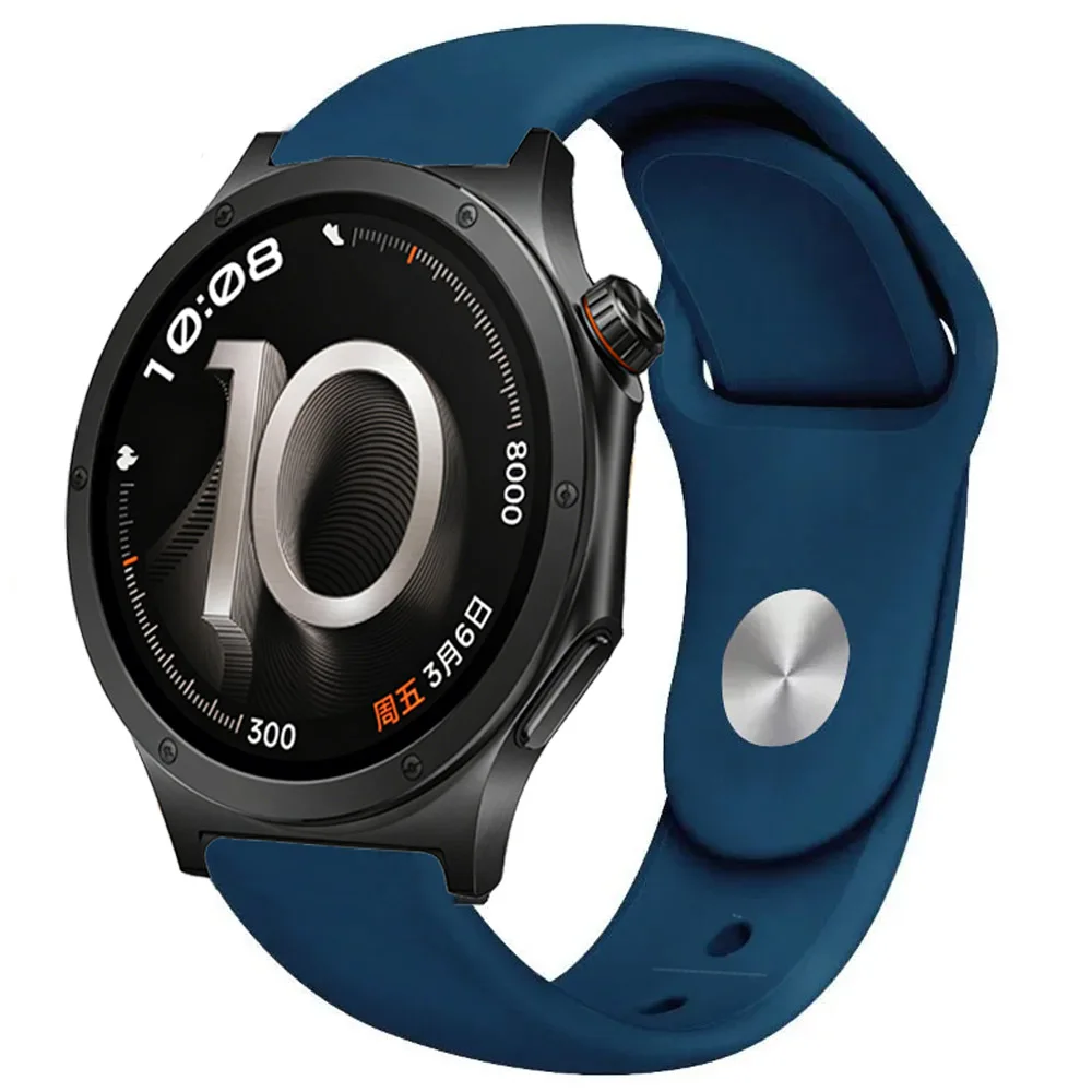 Soft Silicone Sports Strap, Breathable and Comfortable, 18/20/22mm