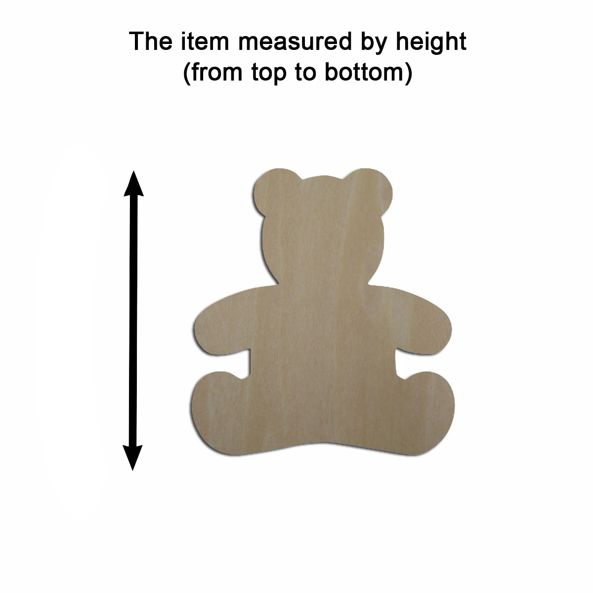 Lot De 40 Découpes En Bois Forme Ours à Peindre - 9x9x0,3cm - Artisanat Créatif Pour Enfants Et Adultes