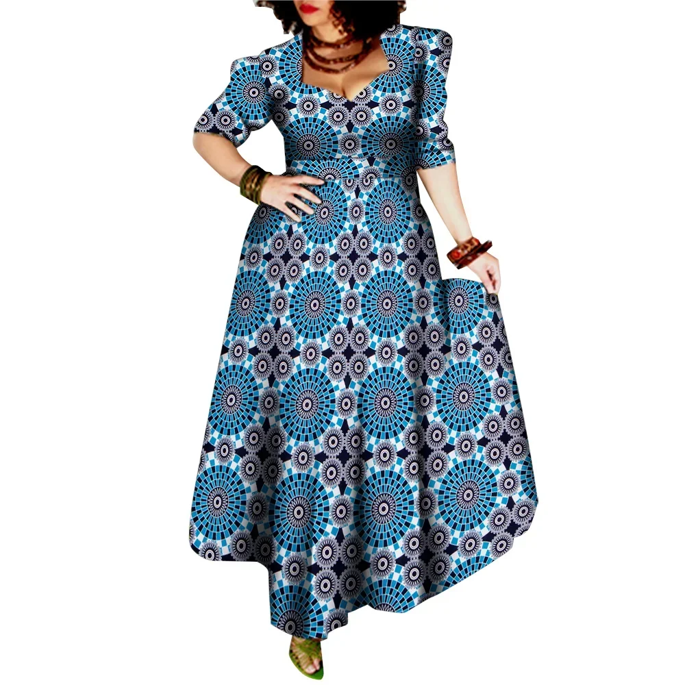 Robe Elegant African Party Maxi Dress