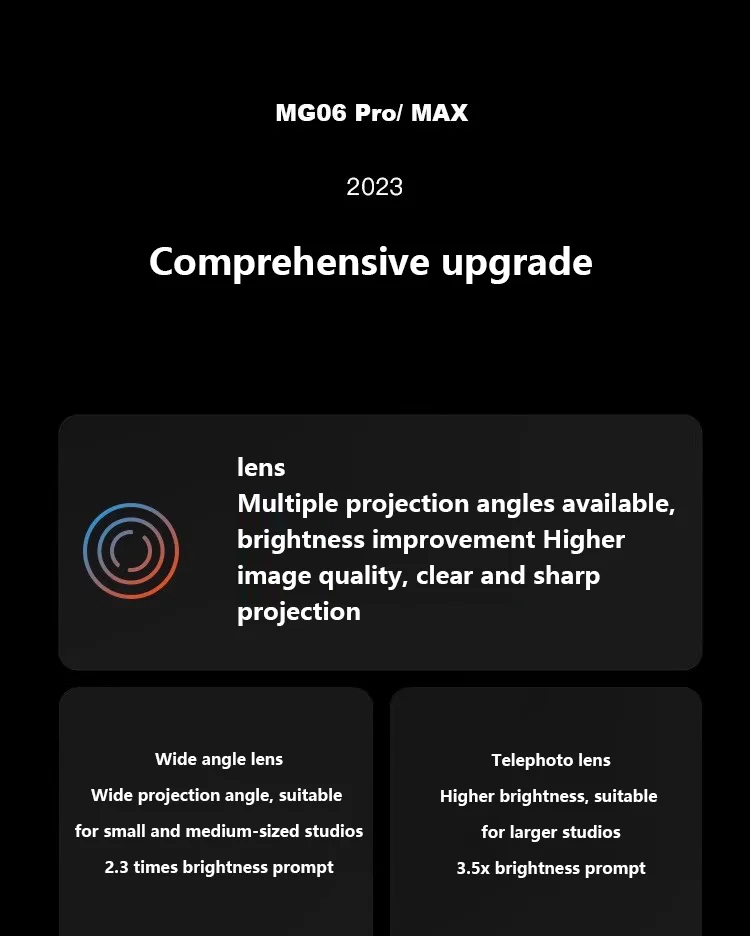 Description Picture 2 of itemBowens Mount Focalize Conical Snoots Optical Focusing Projection Art Special Effects Shaped Beam Kit for Photo Studio Accessory