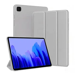 Durable Stand Soft Silicone Tablet Case Shell Flip Cover (SZ - Grey)
