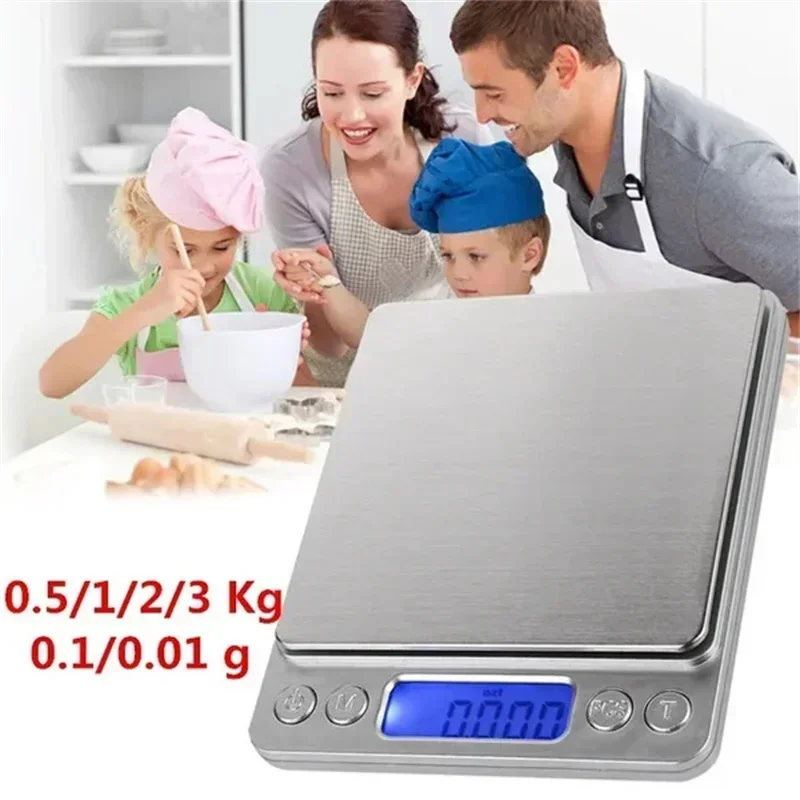 Digital Kitchen Scale Kitchen Measuring Scales Mini Pocket Precision Jewelry Electronic Balance De Cuisine Weight Gold Food Bar