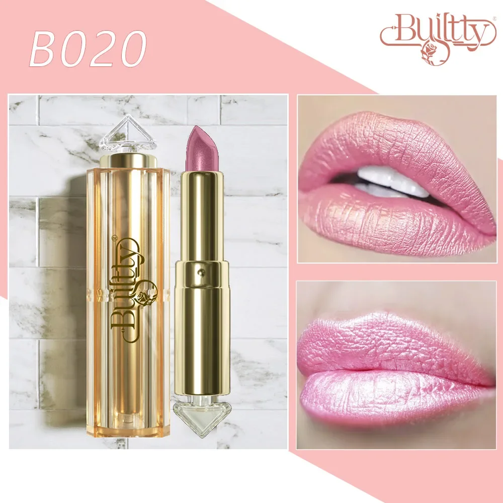 12 Colors Korea Matte Glitter Lipstick Pink Nude Matte Gliter Waterproof Kissproof Glitter Flip Lipstick Orange Dropshipping