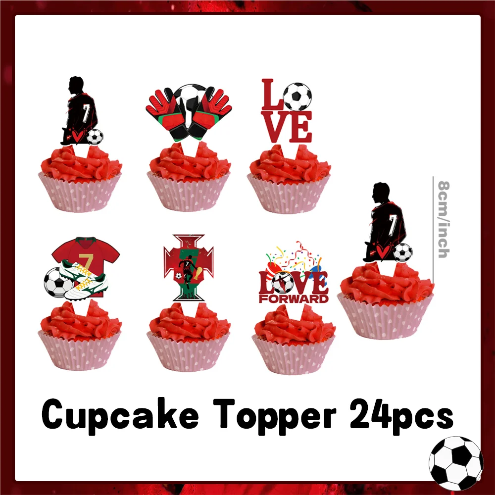 Fußballspieler-Thema, Fans, Partydekoration, Geschirr, Fußballstar Nr. 7, Ballon, Teller, Tasse, Hintergrund, Banner, Schlüsselanhänger, Geschenke für Jungen, su – Detail 8