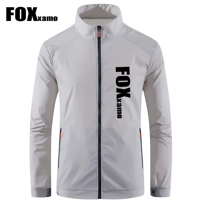 Fox Xamo 남성용 팀 재킷, 얇은 바람막이, 야외 스포츠, 방풍 MTB 로드 바이크, 경량 자전거 재킷, 자전거 코트