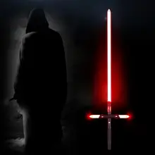 

YQ- Monochrome /RGB lightsaber Laser Metal Handle Jedi Sword Force Fx Duel Cosplay Christmas Luminous Sword Toy Gift Cross Night