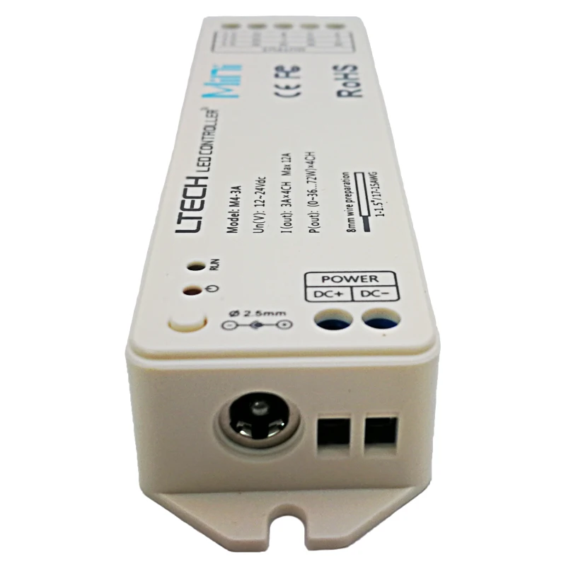 LTECH LED RGBW Ʈѷ,  RF  DC, 12V, 24V Է, 3A, 4 ä, 12A, 288W , RGB RGBW Ʈ , 2.4Ghz, ǰ