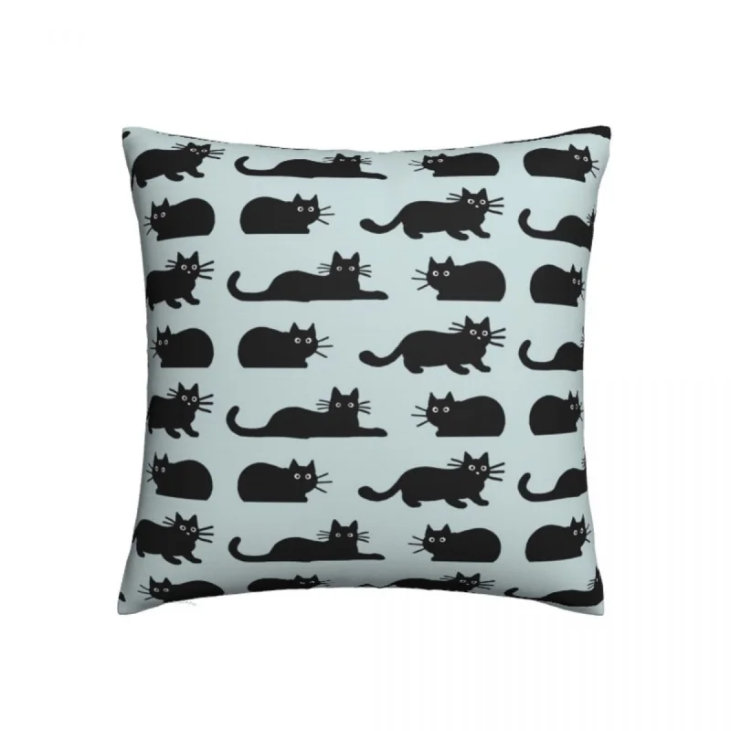

Black Cat Pillowcase Printing Polyester Cushion Cover Decorative Throw Pillow Case Cover Home Dropshipping 40*40cm
