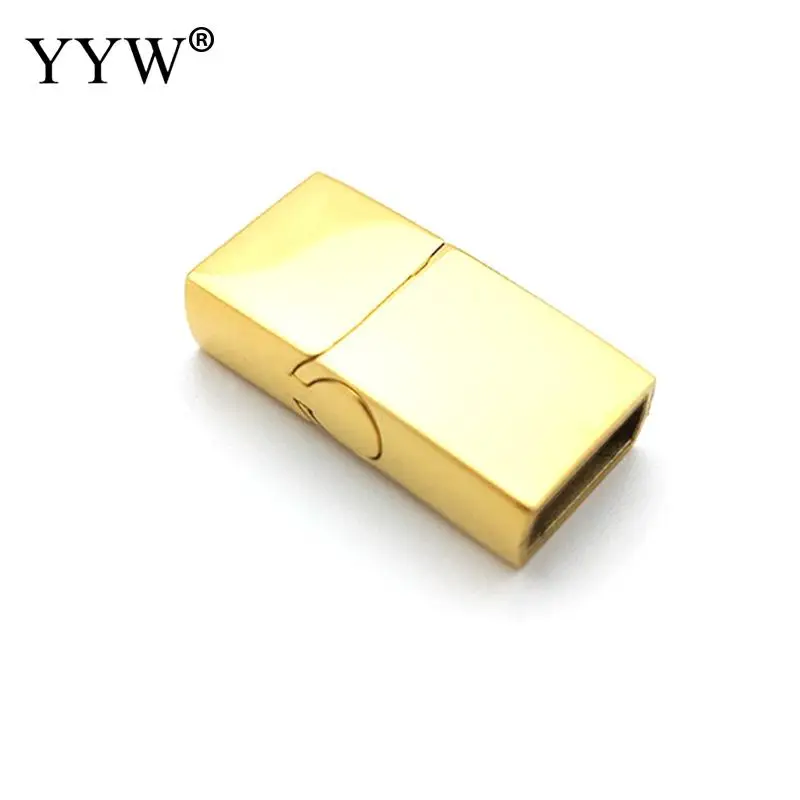 10PCs Stainless Steel Magnetic Clasps 10x3mm 8x3mm Charms Connector Buckle For DIY Leather Bracelets Rope Jewelry Making
