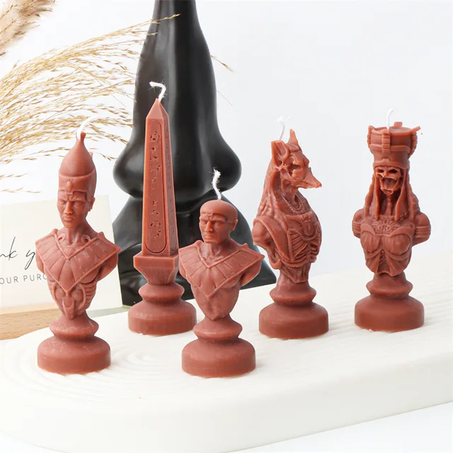 Velas De Xadrez 3D Moldes De Silicone DIY Peças De Xadrez Ornamentos De  Gesso Vela Perfumada Gesso Molde De Resina Epóxi - AliExpress