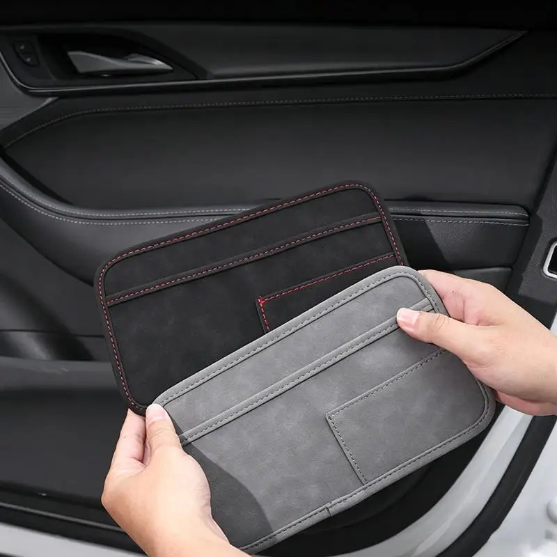 Organizer per Console Auto, Borsa Portaoggetti Adesiva Multiuso, Soluzione di Stoccaggio per Interni Auto, Ideale per Viaggi e Pendolarismo - Image 3