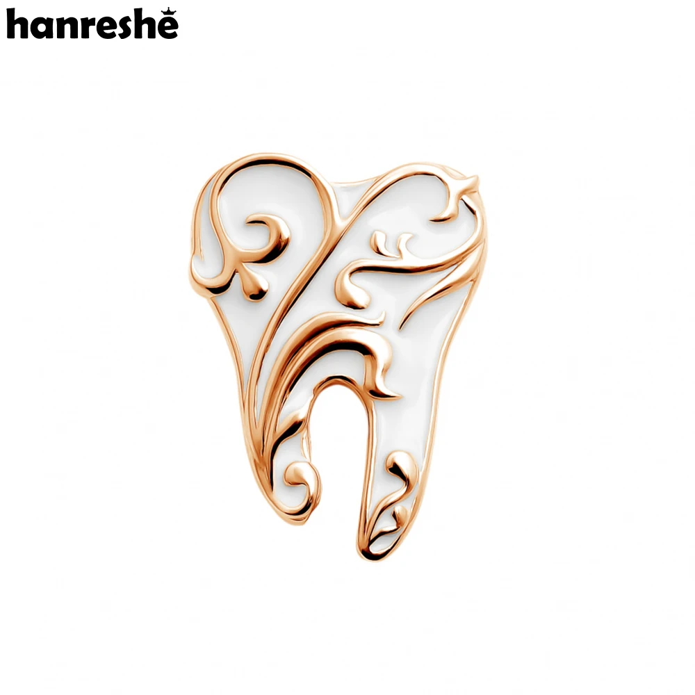 HanresheDentalPatternToothPinsMedicalLuxuryEnamelLapelBackpack