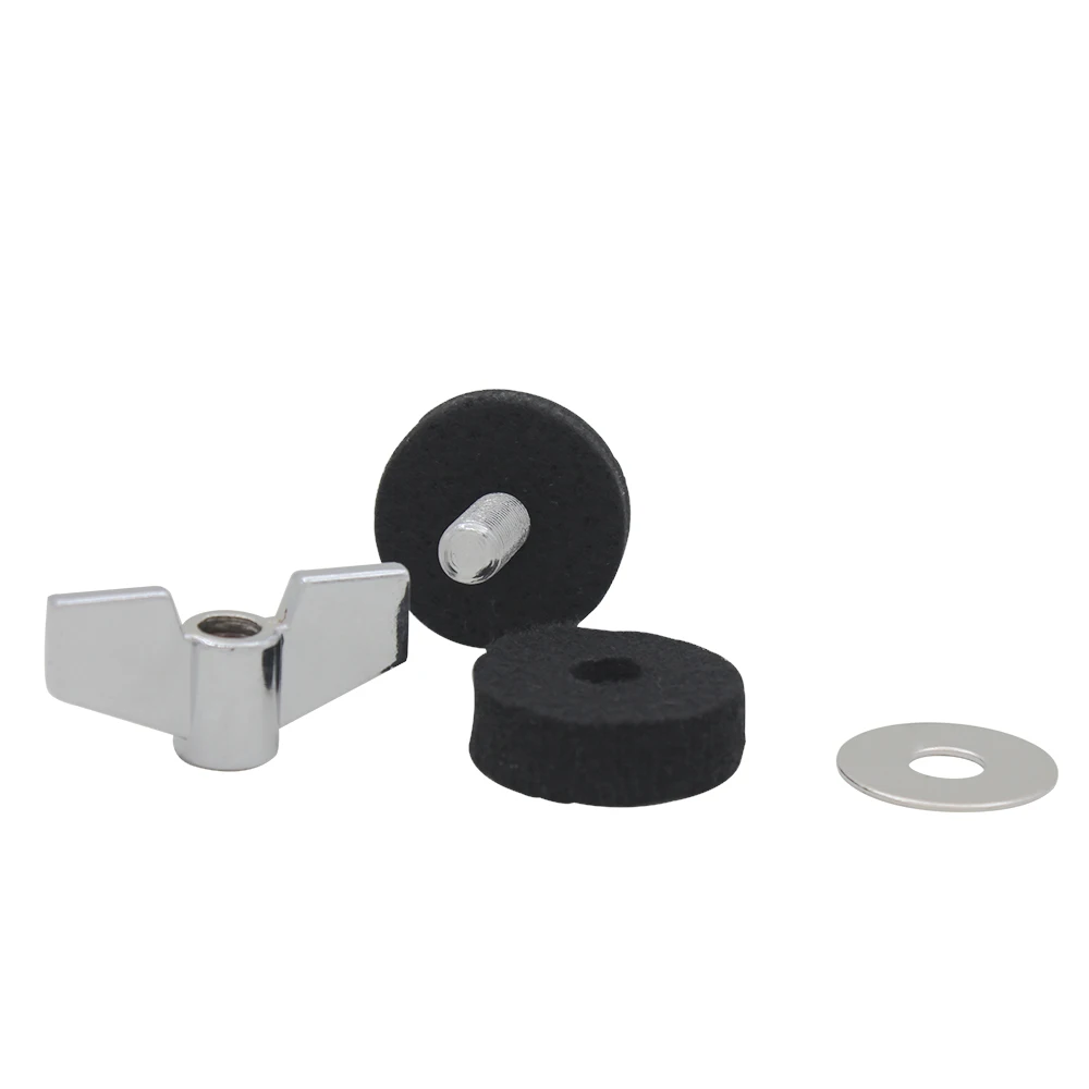 Description Picture 2 of itemCymbal Stacker Iron Plating Drum Hanging Screw Metal With Felt Washers Percussion Musical Instrument Accessories Drum Kit Parts