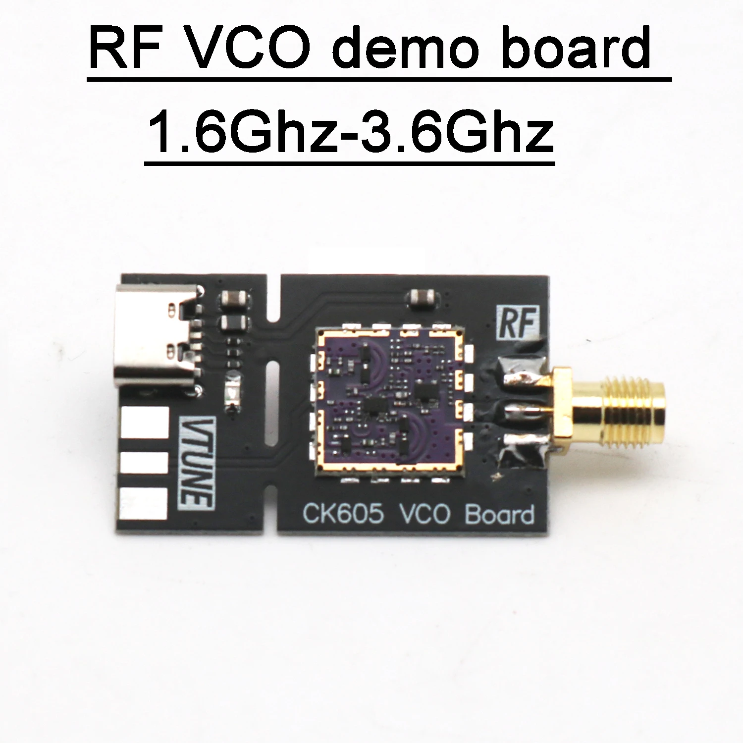 1.3Ghz-3.6GHz RF VCO Demo Board Voltage Controlled Oscillator