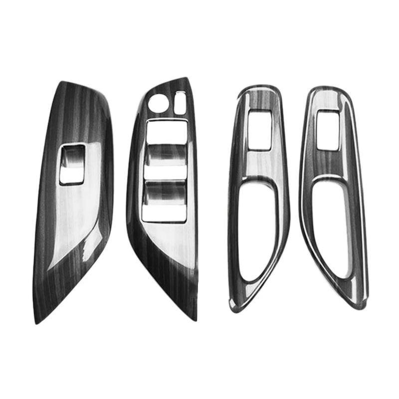 

Car Window Glass Switch Panel Window Lift Switch Decorative Cover for Toyota YARIS CROSS 2020 2021 Carbon Fiber Pattern RHD